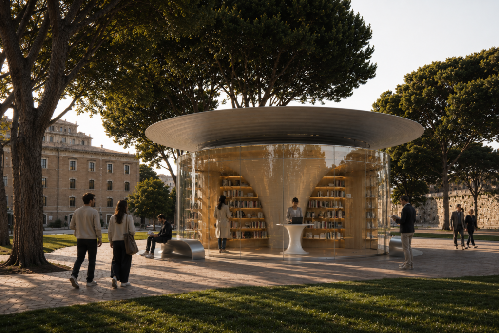 City Hub, padiglione pubblico a Roma