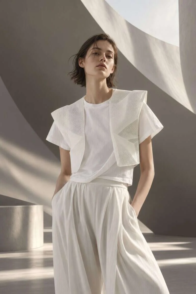 Organic Echo look 1, AND fashion collection