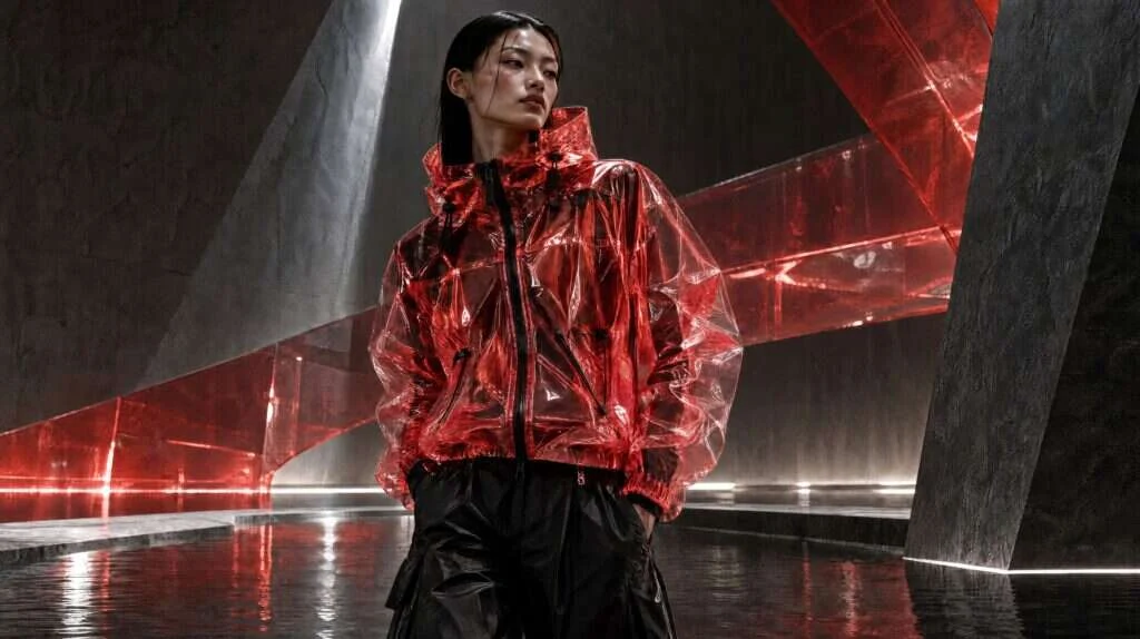 Liquid Red look 1, AND fashion collection