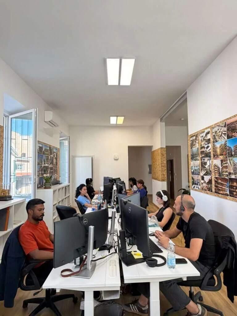 The AND team at work in the studio