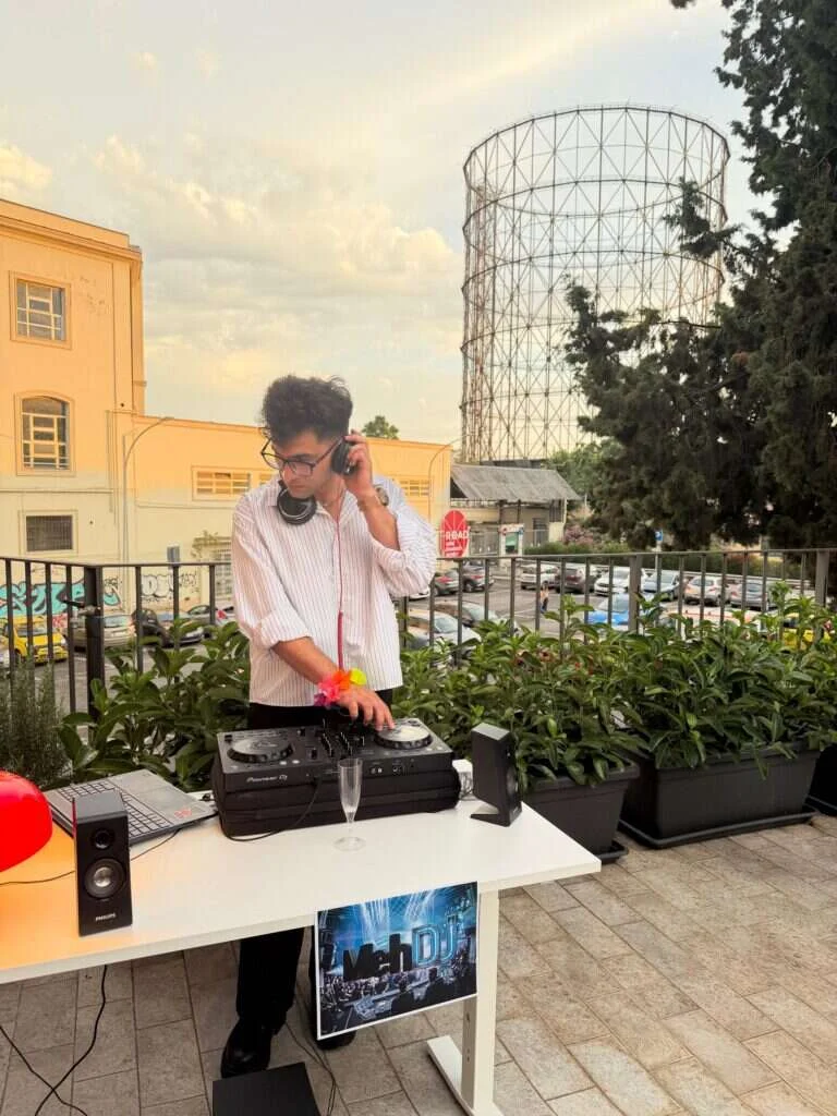 The AND studio terrace in Rome