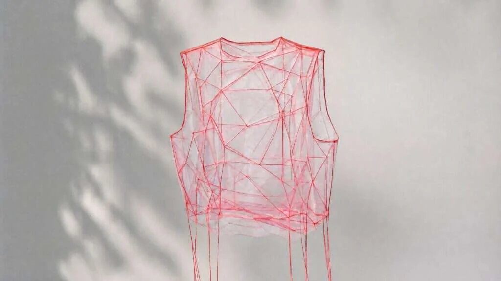 Interlacing Red look 2, AND fashion collection